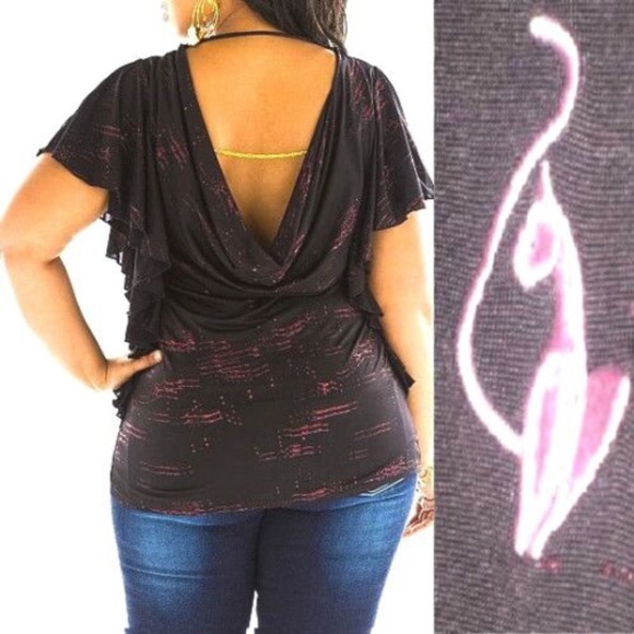 Baby Phat Black and Pink Blouse - Picture 1 of 16